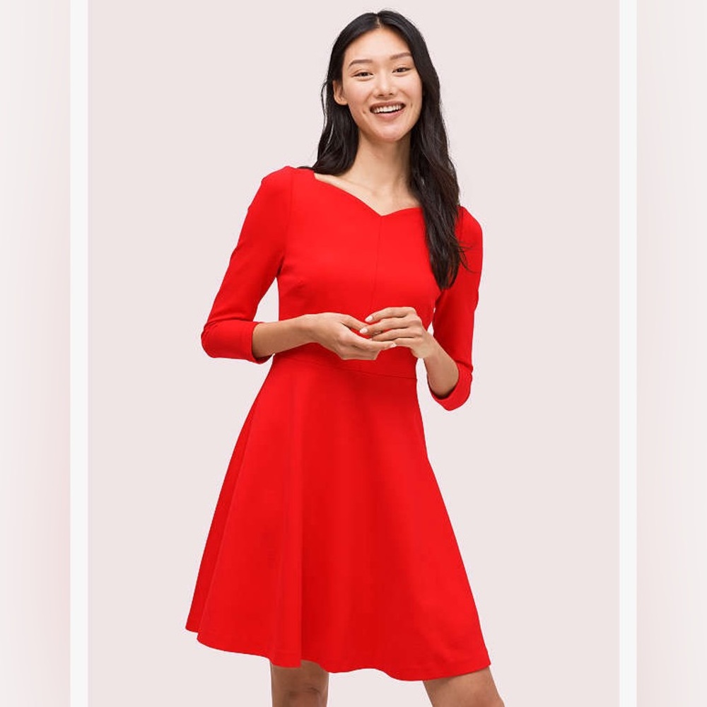 Kate Spade Red Ponte Dress